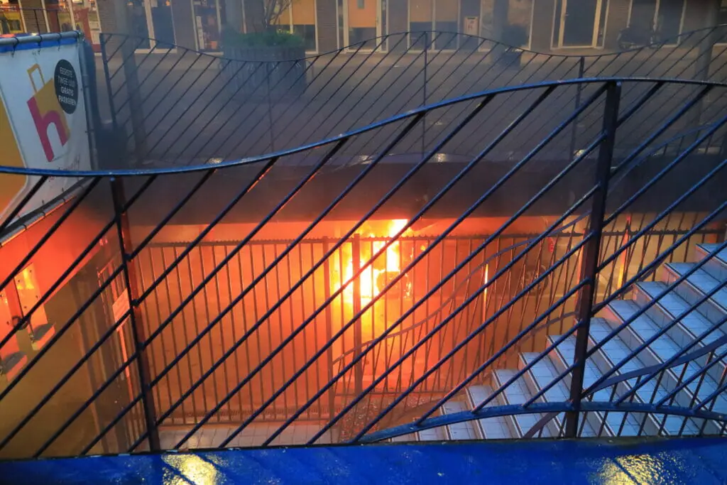 Autobrand parkeergarage Amersfoort